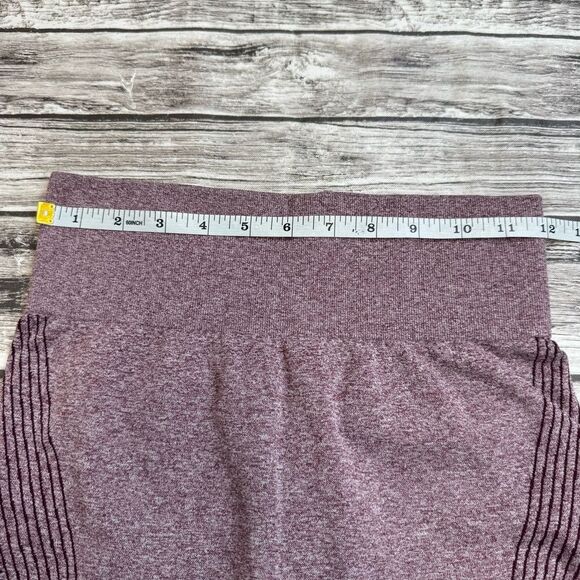Unbranded Women's Butt Enhancing Workout Leggings M Med Medium Plum Purple Marl - Picture 8 of 11